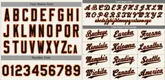 Cream Black-Orange Authentic Classic Baseball Jersey 3