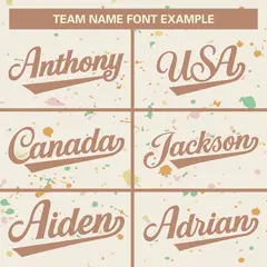 Cream Brown-White Splash Graffiti Baseball Jersey 3