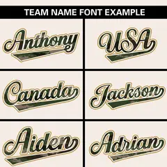 Cream Camo Font Authentic Baseball Jersey 3