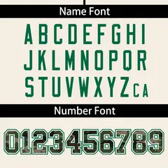 Cream Camo Font Authentic Baseball Jersey 4