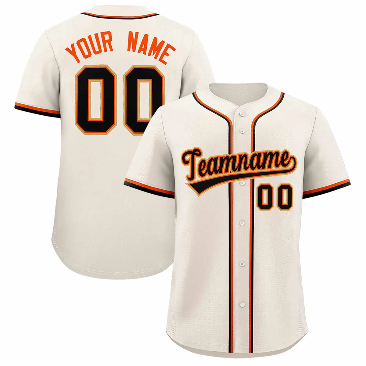 Cream Classic Authentic Baseball Jersey