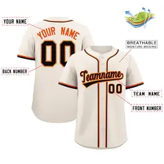 Cream Classic Authentic Baseball Jersey 2