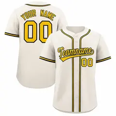 Cream Classic Authentic Baseball Jersey 1