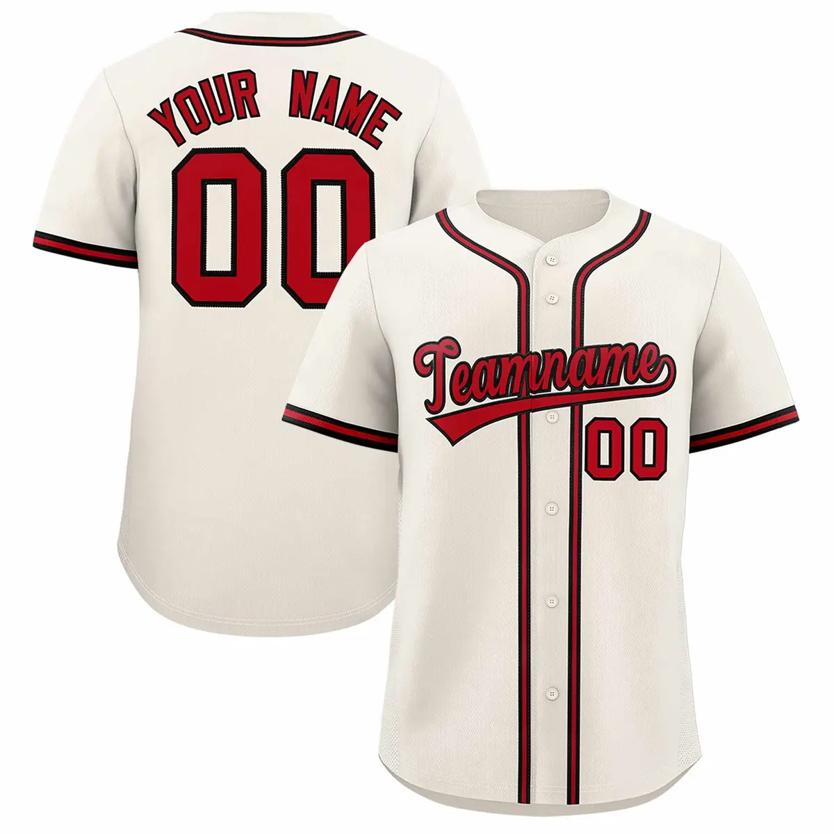Cream Classic Authentic Baseball Jersey