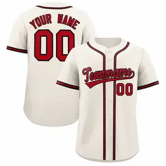 Cream Classic Authentic Baseball Jersey 1