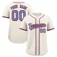 Cream Classic Authentic Baseball Jersey 1