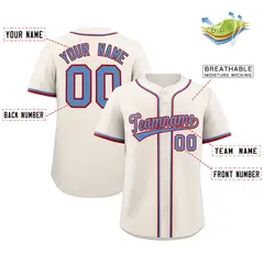Cream Classic Authentic Baseball Jersey 2