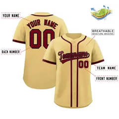 Cream Classic Authentic Baseball Jersey 2