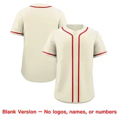 Cream Classic Style Baseball Jersey Sports Uniform 9