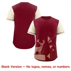 Cream Crimson Raptor Series Raglan Baseball Jersey 7