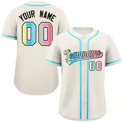 Cream Genderflux Pride Month Classic Baseball Jersey