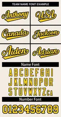 Cream Gold-Black Sleeveless Striped Fashion Baseball Jersey 5