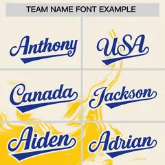 Cream Gold Ink Pattern Authentic Baseball Jersey 3