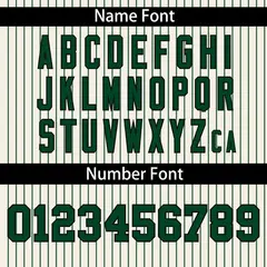 Cream Green Stripe Authentic Pullover Baseball Jersey 4