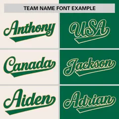 Cream Kelly Green Striped Two Tone Authentic Baseball Jersey 3