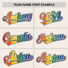 Cream LGBT Rainbow Pride Month Baseball Jersey 3