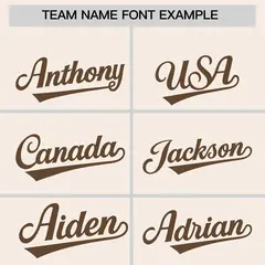 Cream Light Brown Classic Authentic Baseball Jersey 3