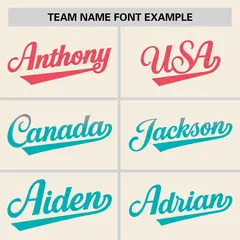 Cream Lt Red-Aqua Gradient Side Authentic Baseball Jersey 3