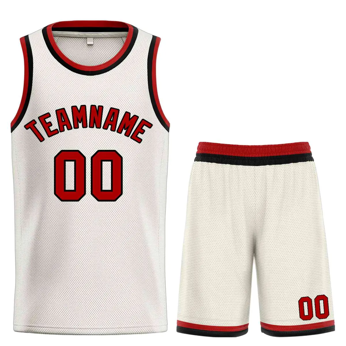 Cream Maroon-Black Bull Classic Sets Basketball Jersey