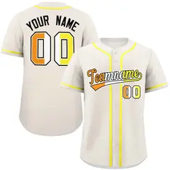 Cream Maverique Pride Month Baseball Jersey
