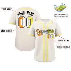 Cream Maverique Pride Month Baseball Jersey 2