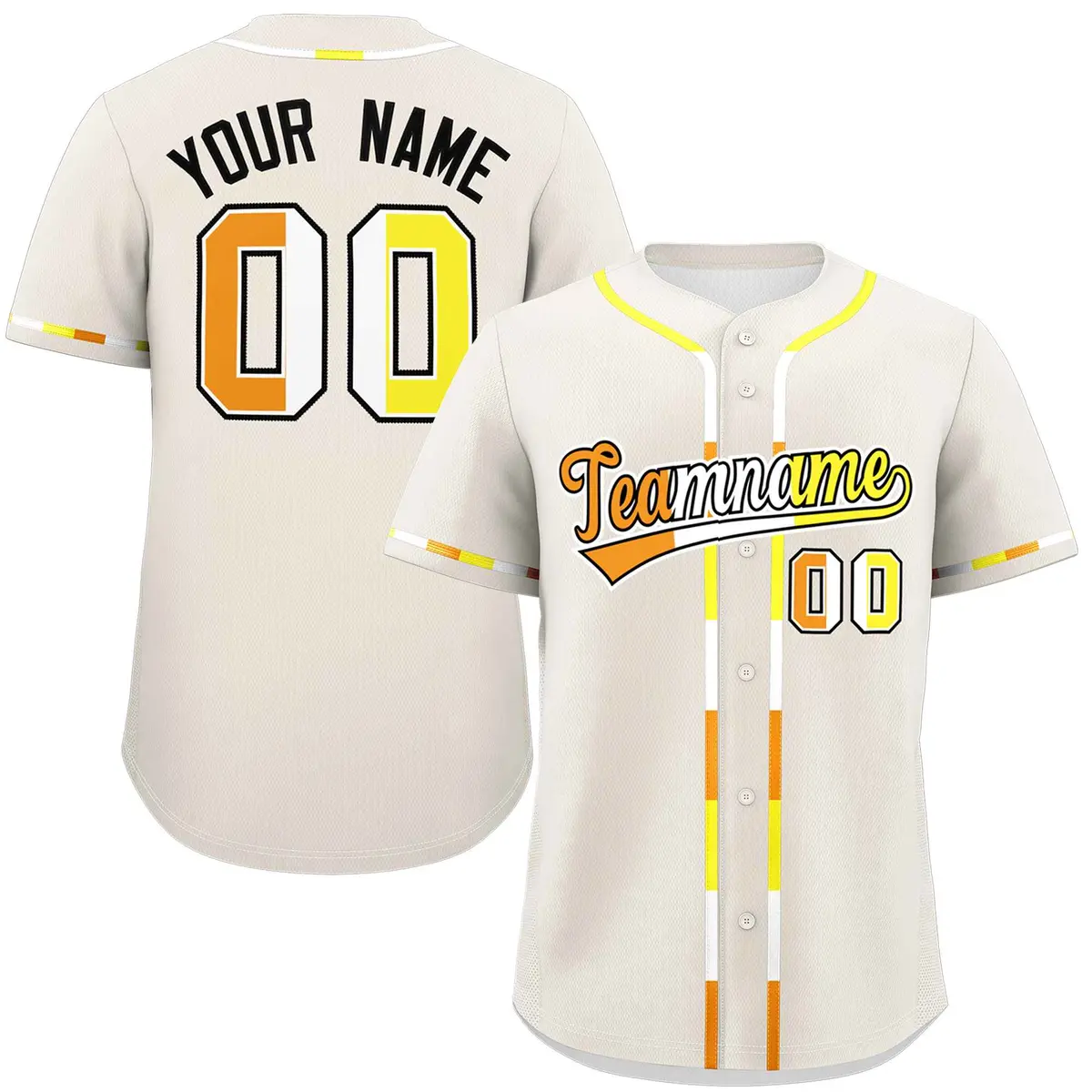 Cream Maverique Pride Month Baseball Jersey