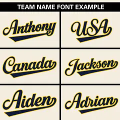 Cream Navy Gradient Ribbed Authentic Baseball Jersey 3