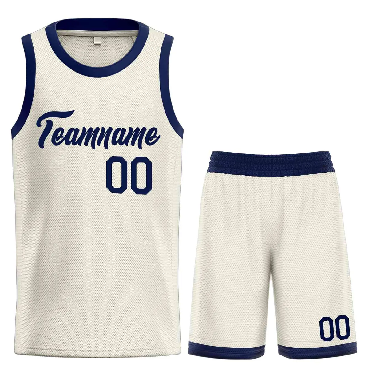 Cream Navy Heal Classic Sets Basketball Jersey