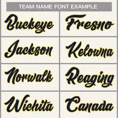 Cream Navy-Yellow Classic Casual Basketball Jersey 3