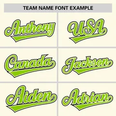 Cream Neon Green Half Stripe Authentic Baseball Jersey 3