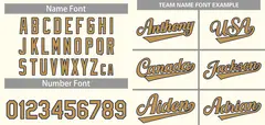 Cream Old Gold-Black Classic Authentic Baseball Jersey 3
