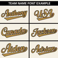 Cream Old Gold-Black Side Two-Tone Authentic Baseball Jersey 3
