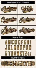 Cream Old Gold-Black Sleeveless Striped Baseball Jersey 5