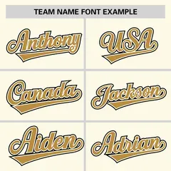 Cream Old Gold Half Stripe Authentic Baseball Jersey 3