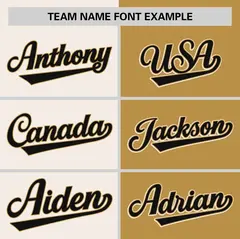 Cream Old Gold Striped Two Tone Authentic Baseball Jersey 3
