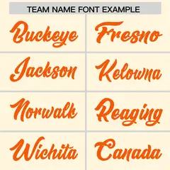 Cream Orange and Bright Green Gradient Sides Football Jersey 3