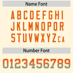 Cream Orange and Bright Green Gradient Sides Football Jersey 4