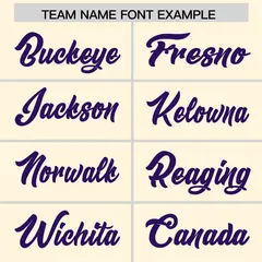 Cream Orange and Purple Gradient Sides Football Jersey 3