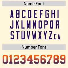 Cream Orange and Purple Gradient Sides Football Jersey 4