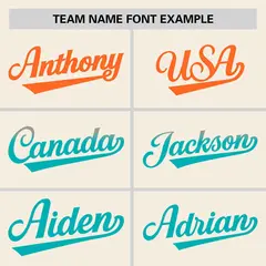 Cream Orange-Aqua Gradient Side Authentic Baseball Jersey 3