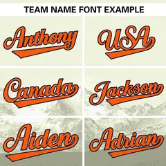 Cream Orange-Navy Denver Skyline Track Varsity Full-Snap Jacket 5