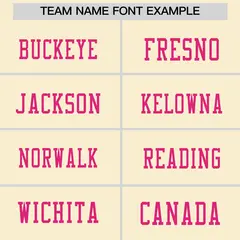 Cream Pink Sequin Lettering Moisture-Wicking Football Jersey 3