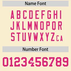 Cream Pink Sequin Lettering Moisture-Wicking Football Jersey 4