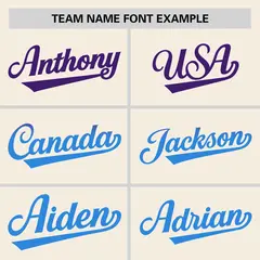 Cream Purple-Powder Blue Gradient Side Baseball Jersey 3