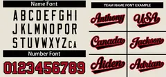 Cream Red-Black Authentic Pullover Baseball Jersey 3