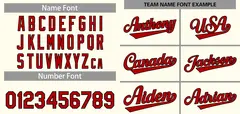 Cream Red-Black Classic Authentic Baseball Jersey 3