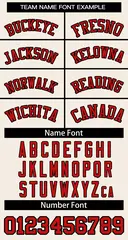 Cream Red-Black Sleeveless Striped Fashion Baseball Jersey 5