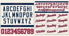 Cream Red-Navy Classic Authentic Baseball Jersey 3