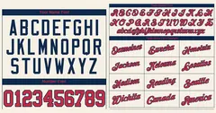 Cream Red-Navy Classic Authentic Baseball Jersey 3