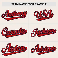 Cream Red Raglan Sleeve Authentic Baseball Jersey 3